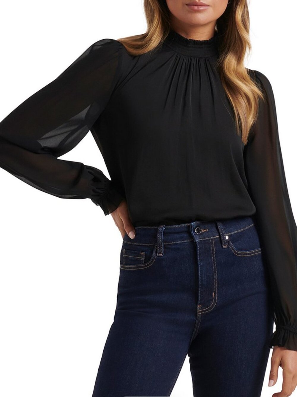 Ever New - Heidi High Neck Blouse - Size 12